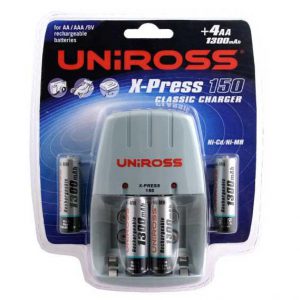Battery charger and rechargeable batteries