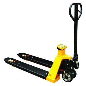Weigh scale pallet truck