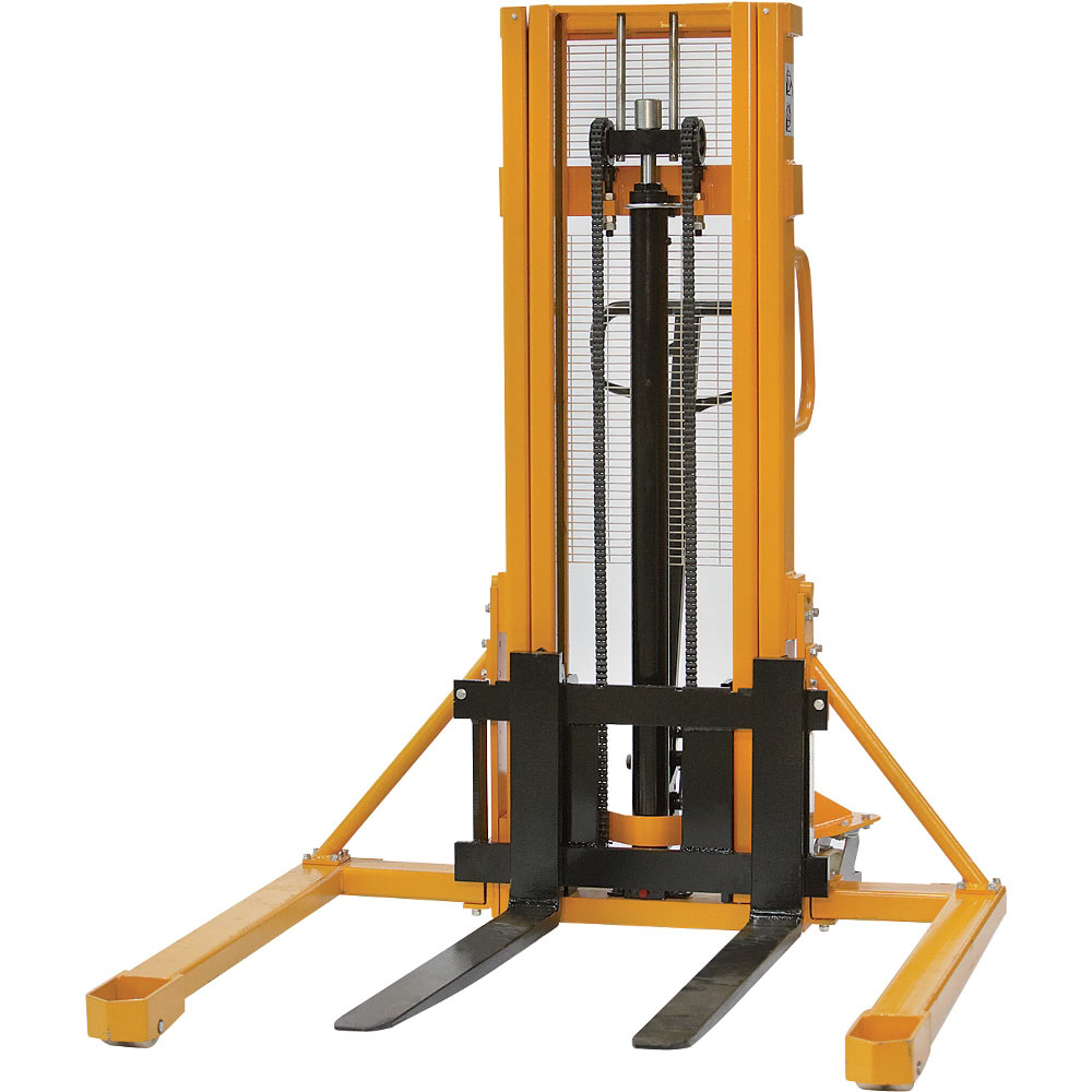 1000kg 1.5m Manual Straddle Stacker Truck Pallet Trucks and Pump