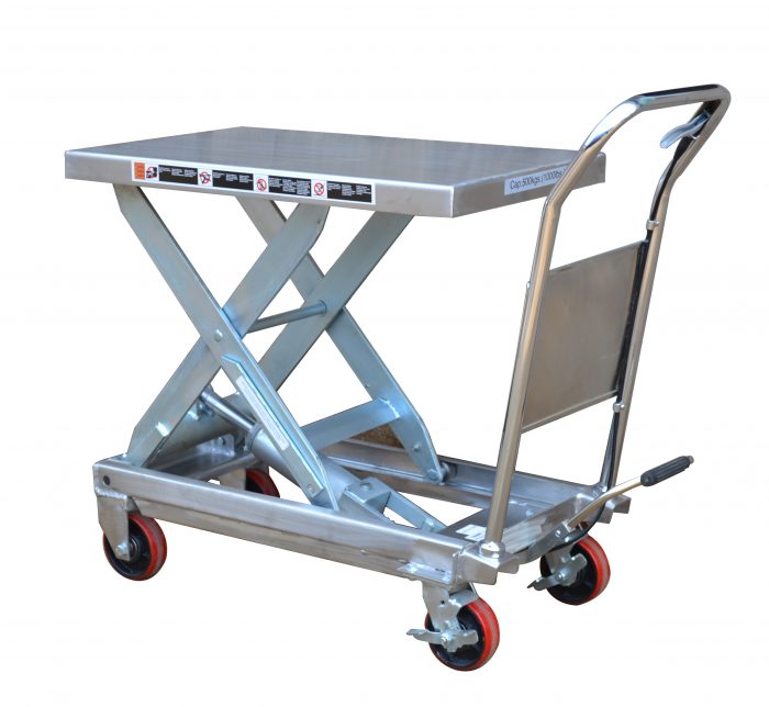 TF50S Partial Stainless Steel Scissor Lift Table