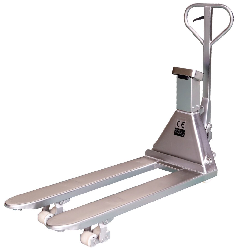 Stainless Steel Weigh Scale Pallet Truck 2000kg/0.5kg Pallet Trucks
