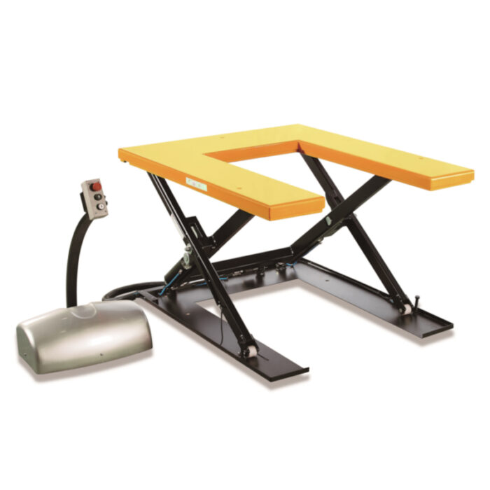 1000kg U shaped static electric lift table