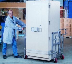 Hydraulic Furniture Mover in use