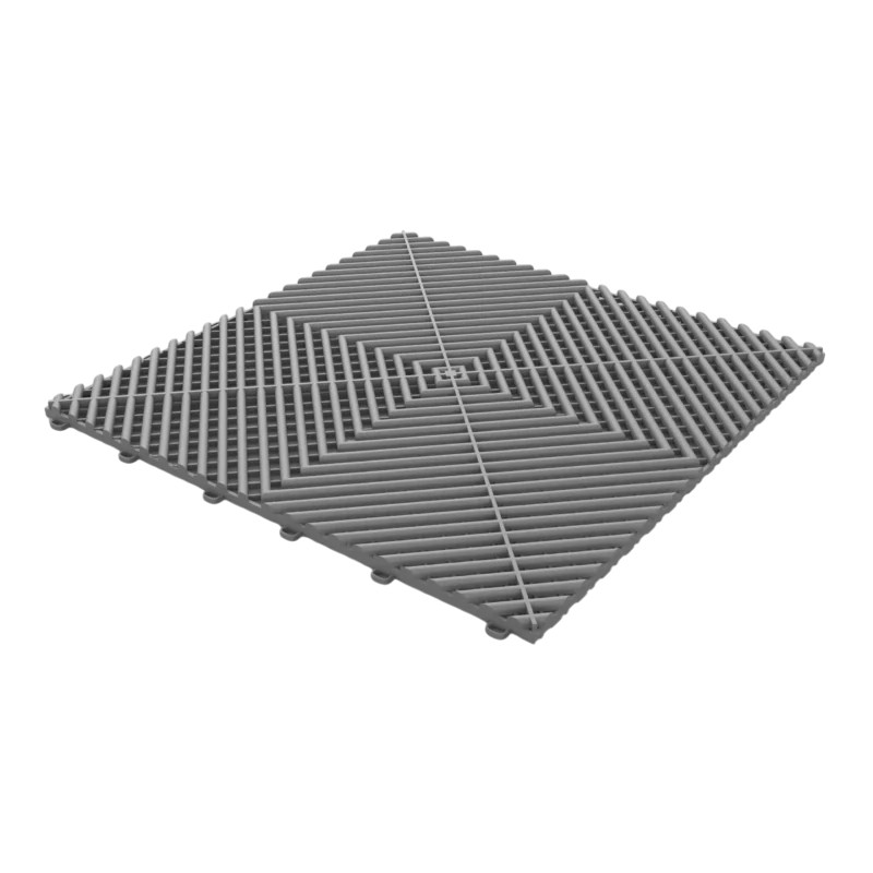 Grey Vented Interlocking Garage Tile Grey Vented Interlocking Garage Tile