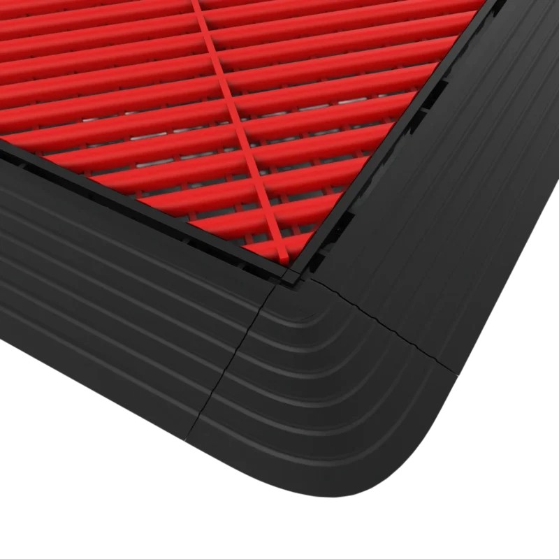 Edging For Vented Interlocking Garage Tiles Edging For Vented Interlocking Garage Tiles