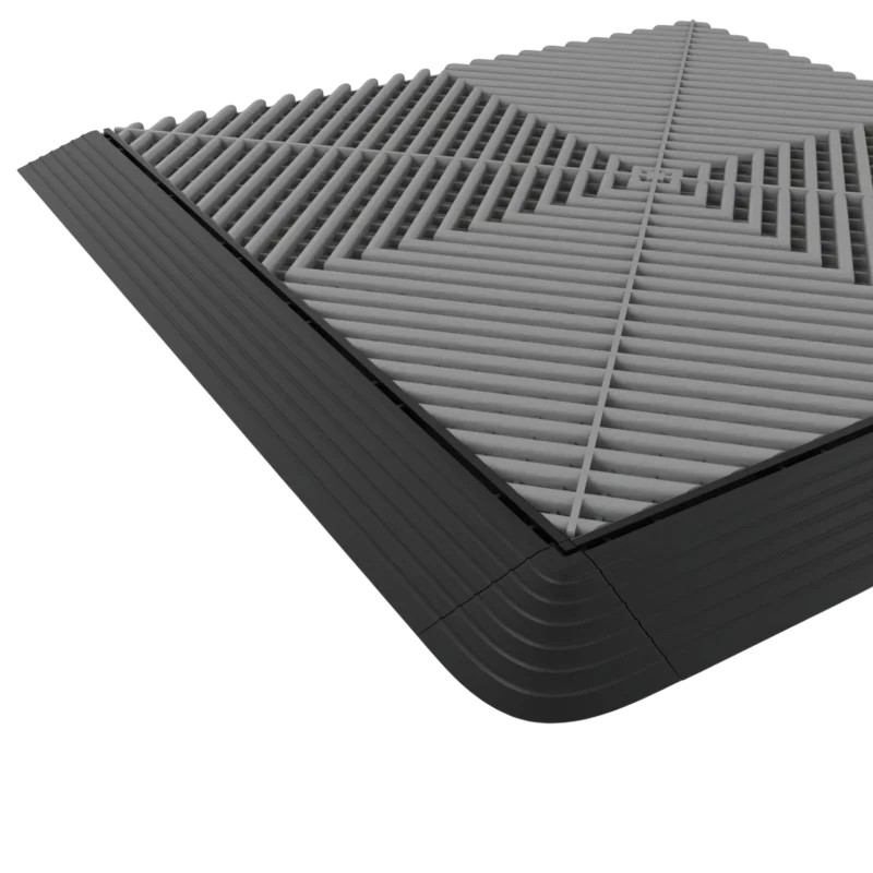 Edging For Vented Interlocking Garage Tiles Edging For Vented Interlocking Garage Tiles